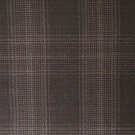 D599/3 Vercelli CX - Vải Suit 95% Wool - Xám Caro